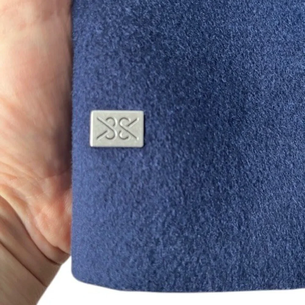 Soia & Kyo Womens Viviana Wool Blend and Quilted Puffer Hooded Coat in Lapis Lrg - Picture 7 of 16